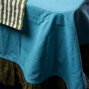 Tablecloth Frill Sky Olive