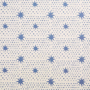 Fabric - Spot & Star - Natural - Indigo