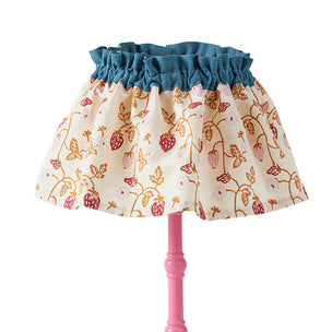 Lampshade Flirty Skirt Strawberry Indigo Trim