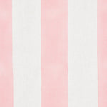 Wide Stripe Block printed Fabric Linen Pink Sample