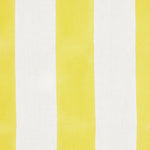 Wide Stripe Block printed Fabric Linen Yellow Sample